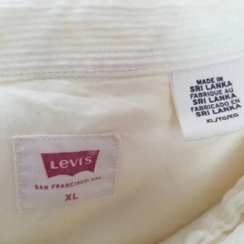 Levi's Elliot Utility Jacket Corduroy Yellow XL - Picture 8 of 15